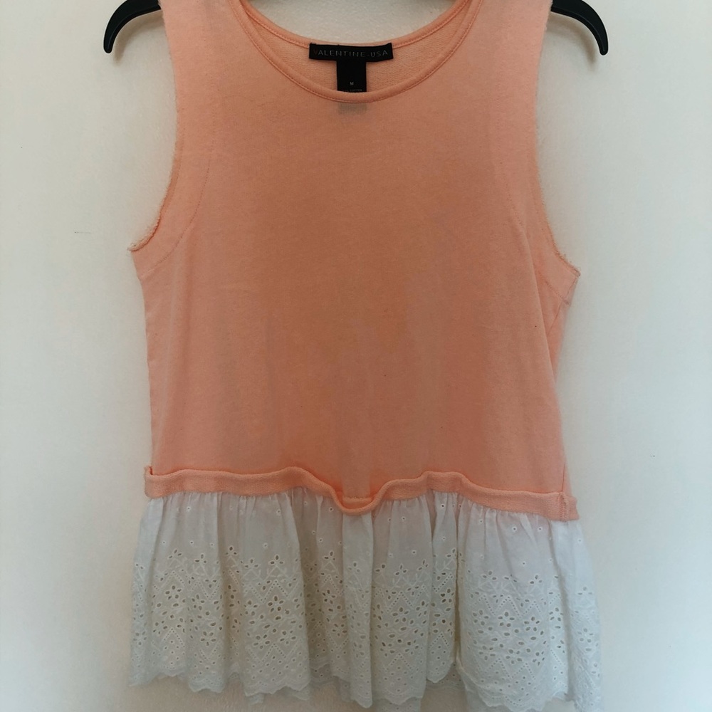 Boutique | pink lace top